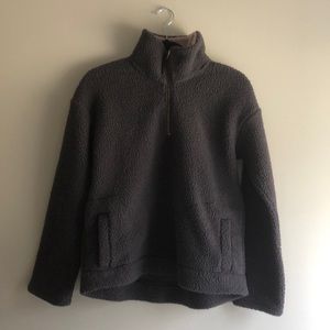 Grey Sherpa fleece